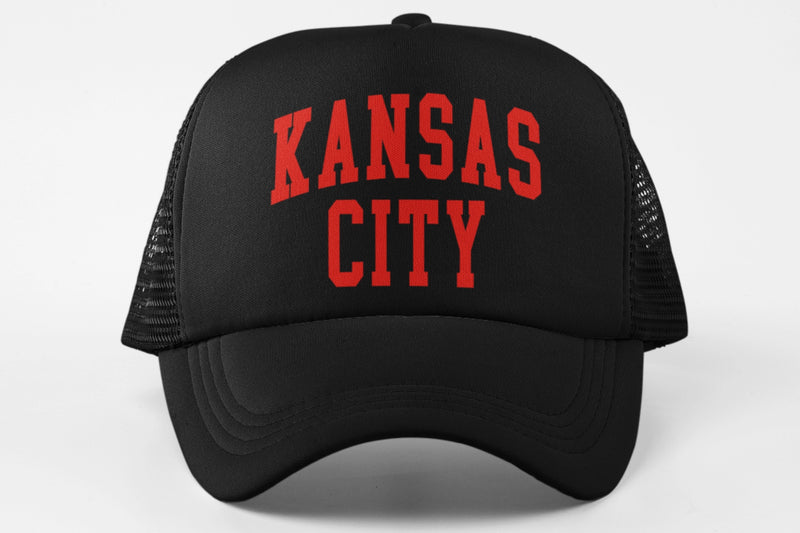 BLACK KANSAS CITY HAT