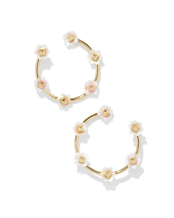 KENDRA SCOTT: DELIAH OPEN FRAME EARRING- 2 COLORS