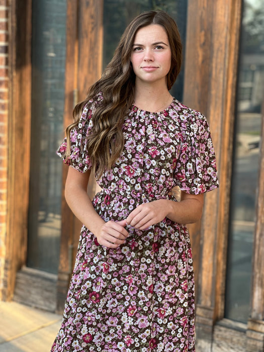 EVENING STROLL FLORAL DRESS