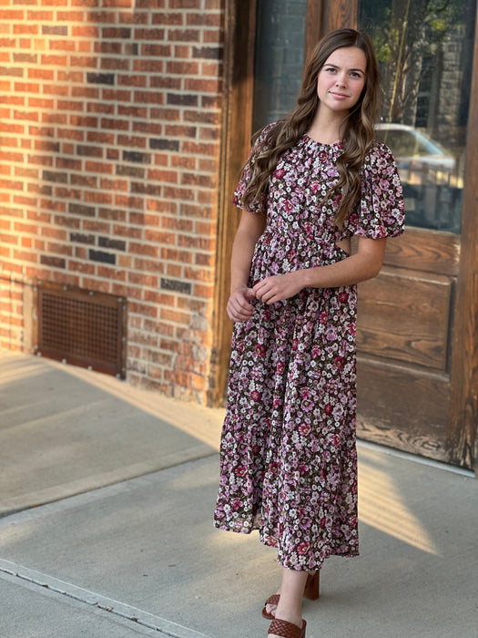 EVENING STROLL FLORAL DRESS