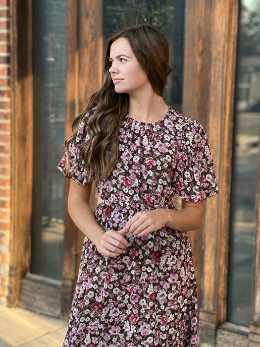 EVENING STROLL FLORAL DRESS