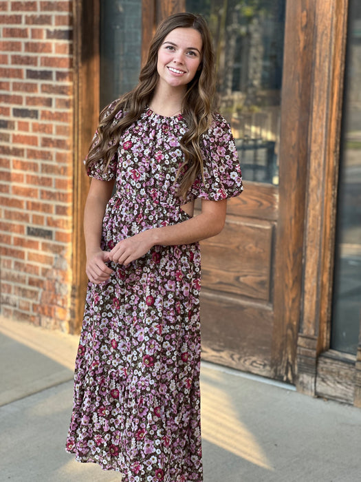 EVENING STROLL FLORAL DRESS