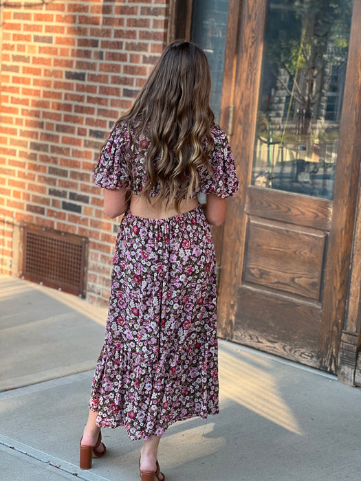 EVENING STROLL FLORAL DRESS