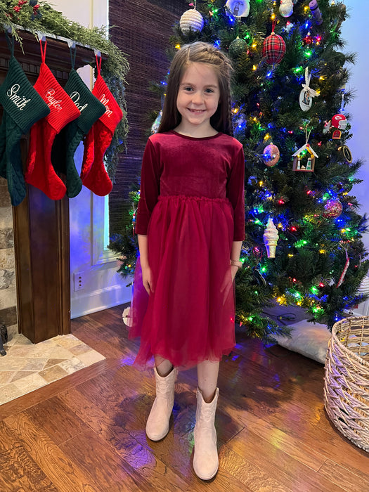 CRANBERRY TUTU DRESS