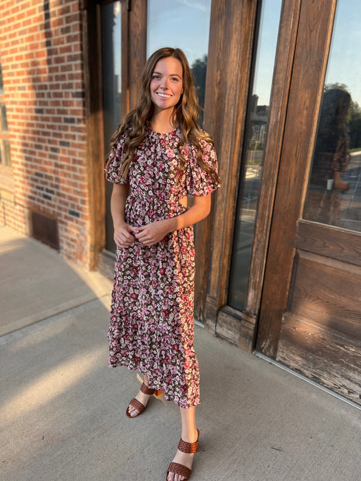 EVENING STROLL FLORAL DRESS