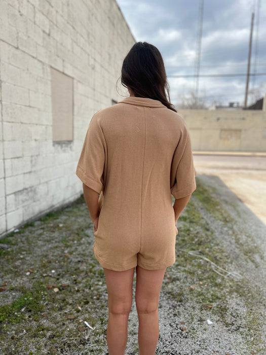 COLLARED ROMPER- 3 COLORS