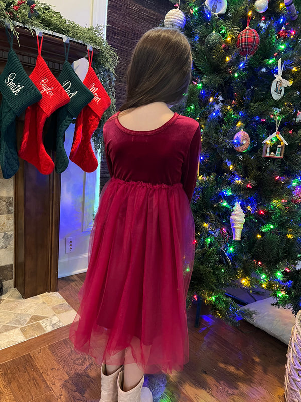 CRANBERRY TUTU DRESS