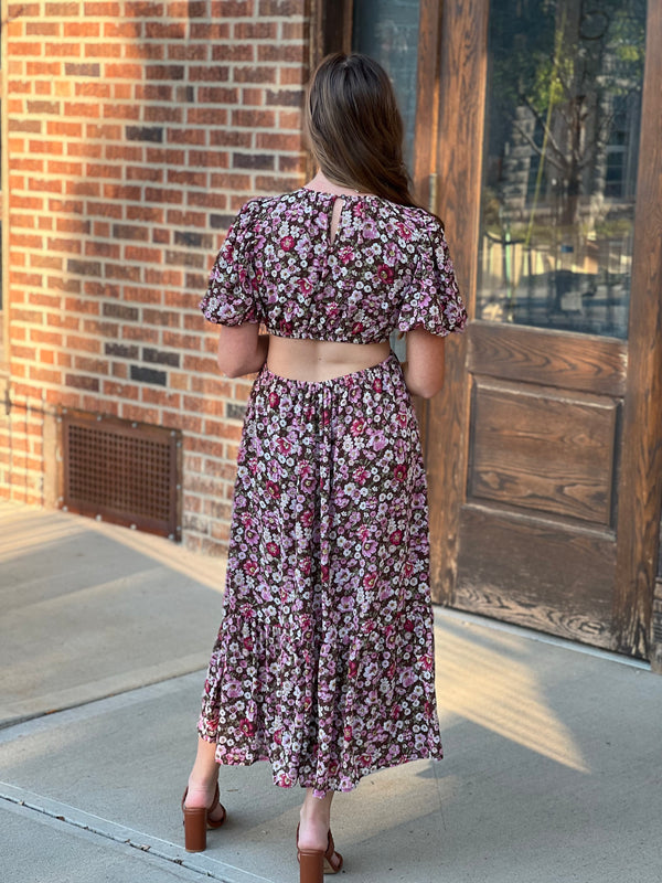 EVENING STROLL FLORAL DRESS