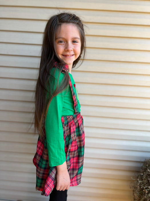 GRINCH PLAID DRESS