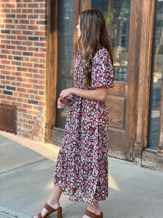 EVENING STROLL FLORAL DRESS