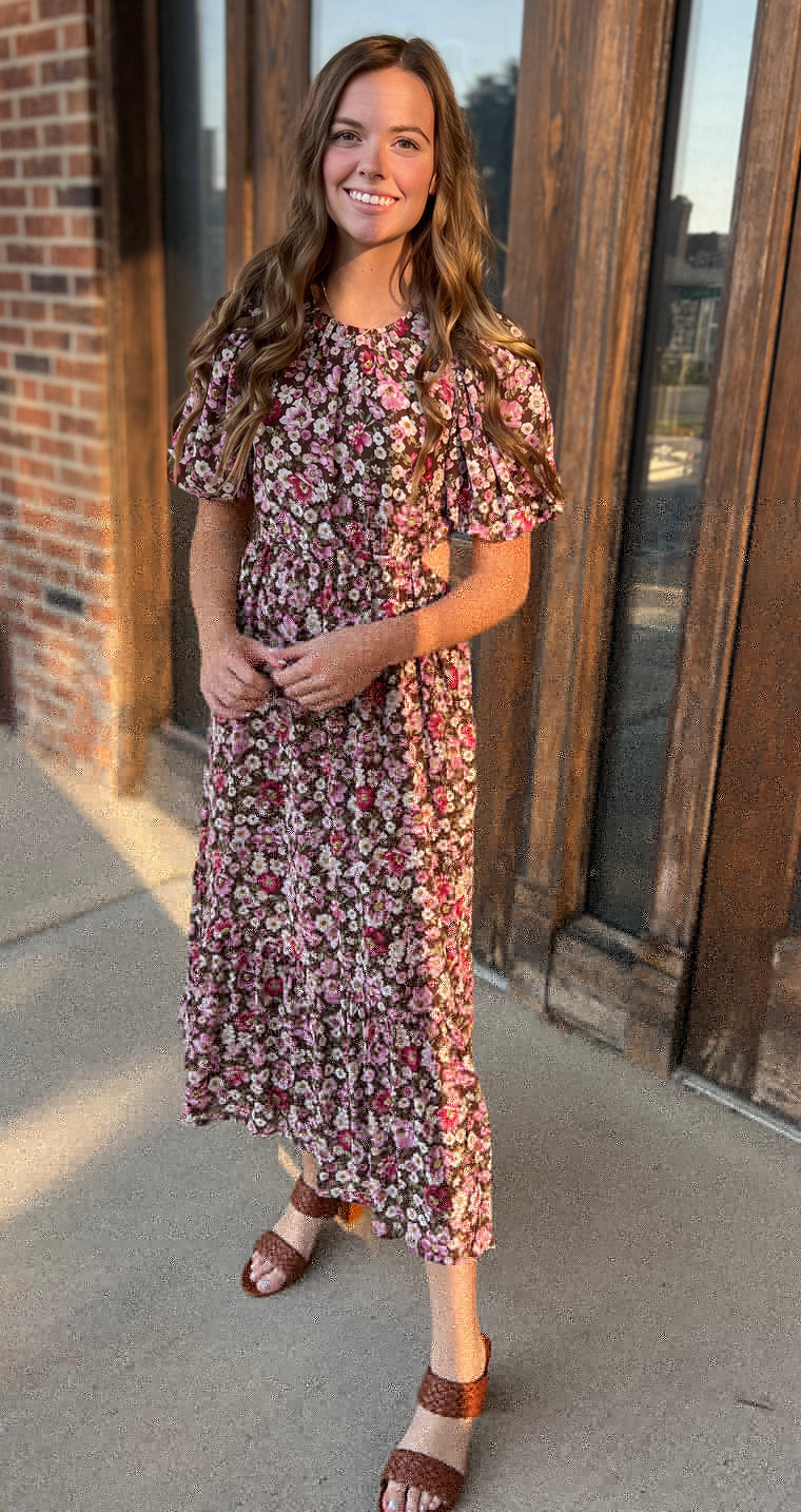 EVENING STROLL FLORAL DRESS